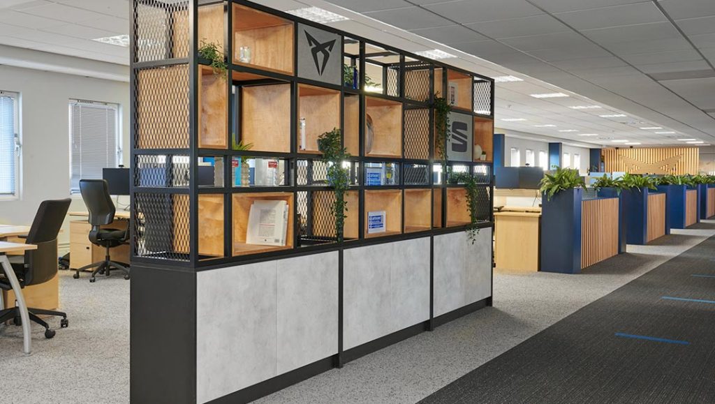 production bureau installations cabinet bookshelf