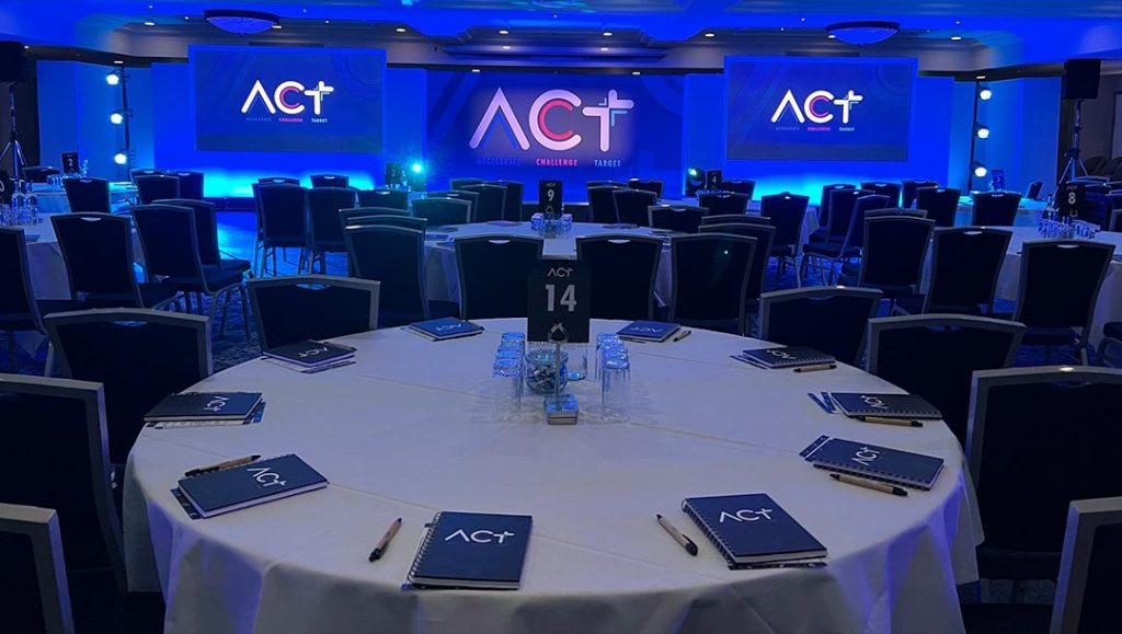 live events acr corporate event dinner and presentation