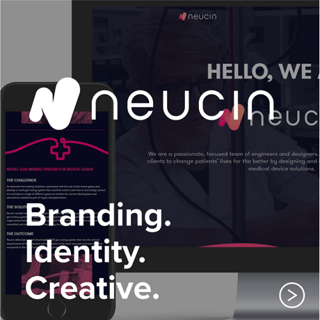 neucin rebranding website design