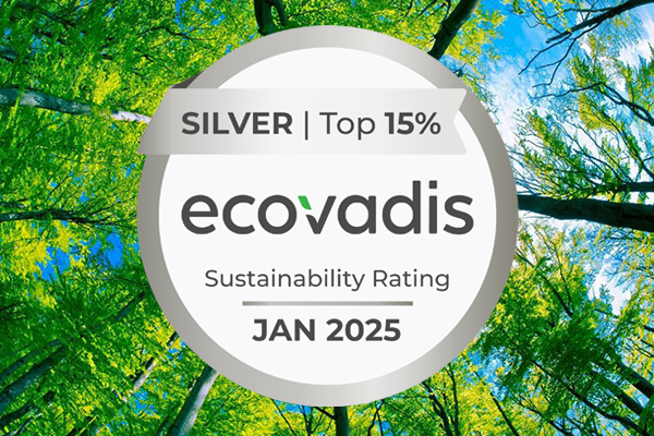 sustainable silver 15 percent ecovadis award 2025