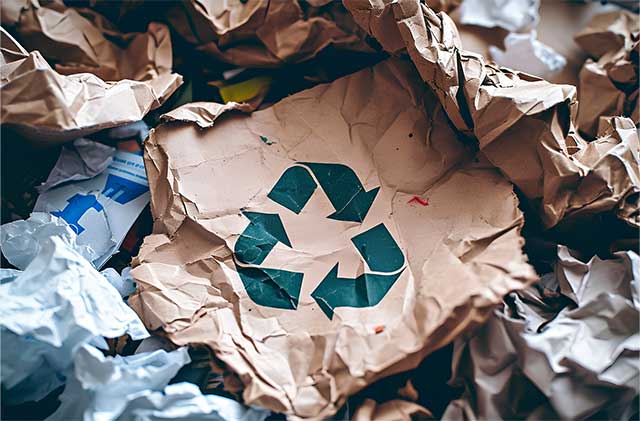 sustainable wasterecycling card paper resources