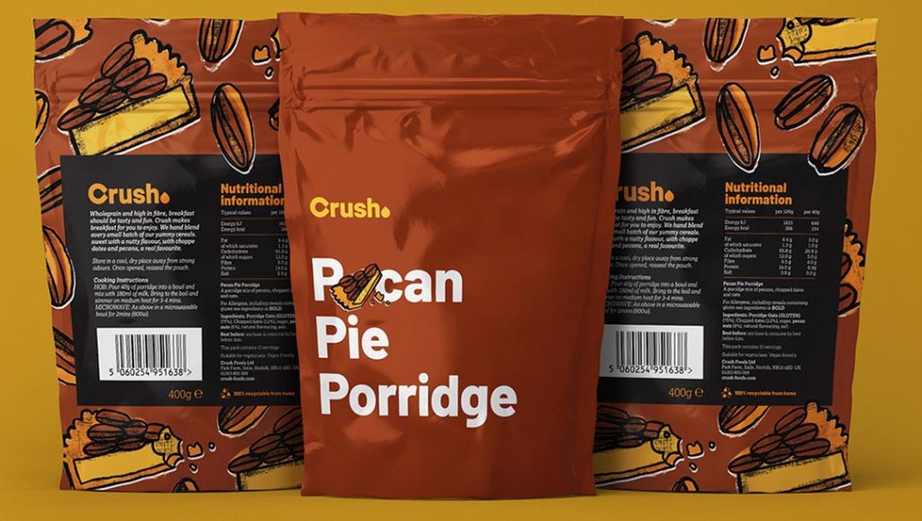 crush logo rebrand by graphics team at production bureau