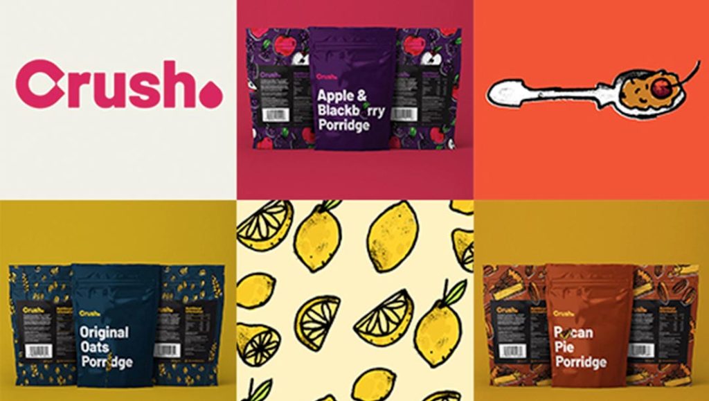 crush logo rebrand by graphics team at production bureau