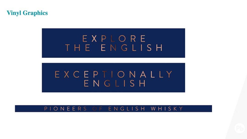 the english distillery norfolk whiskey rebranding case study with production bureau new font and colour scheme for the rebrand