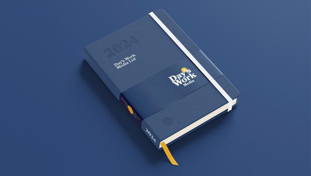 days work media rebrand by production bureaus graphic design team