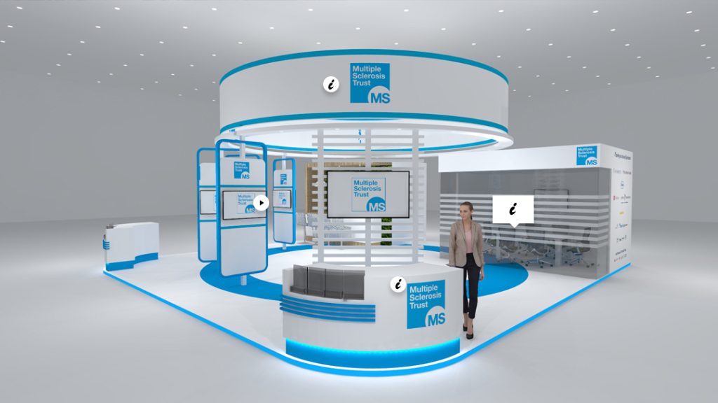 3d virtualisation point infographic of the exhibition stand production bureau spatial and set design