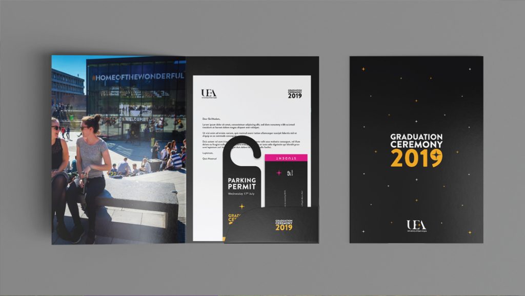 uea university of east anglia graduation ceremony book designed by production bureau