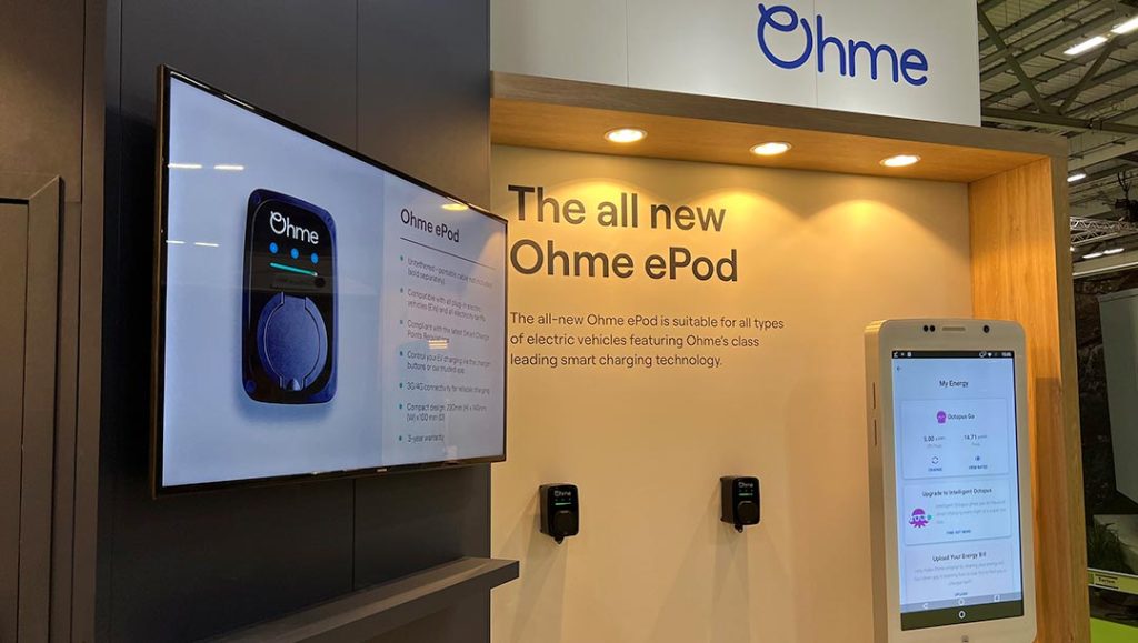 ohme electric car reached out to production bureau to design bespoke exhibition stand